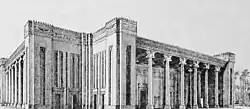 A reconstruction of the Palace of Darius in Susa. The palace served as a model for Persepolis.