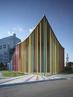 Xiafu Activity Center, Xiafu, Taiwan, by IMO Architecture + Design and JC Cheng & Associates, Architects & Planners, 2017[97]
