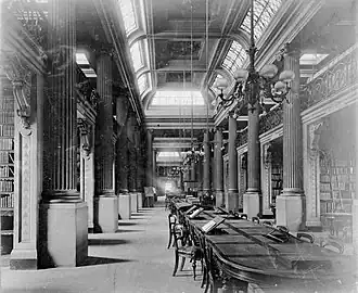The Ian Potter Queen's Hall, the library's first reading room, opened in 1856. Today it houses Australian literature and also hosts events.