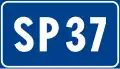 Road marker for provincial roads in Italy