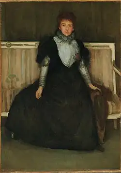 Green and Violet, Mrs. Walter Sickert oil on canvas