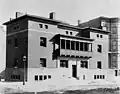 Historic view of the Charnley House from the northwest