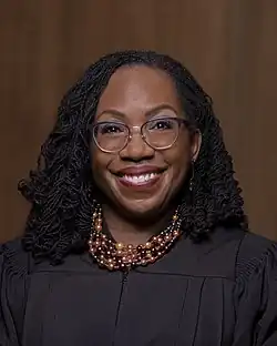 Associate Justice of the Supreme Court of the United States Ketanji Brown Jackson (AB,1992; JD, 1996)[206]