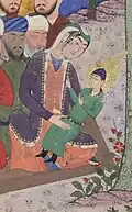 The Madonna and child in Musa va 'Uj, a manuscript painting from Iran or Iraq, 1460s