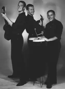 The Kingston Trio's original lineup: Dave Guard, Bob Shane and Nick Reynolds