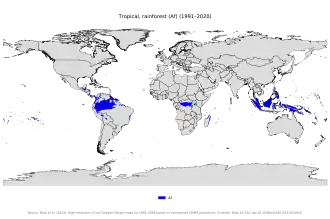 Tropical rainforest climate Region