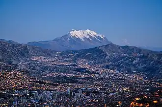 La Paz, Bolivia, the world's highest capital city.
