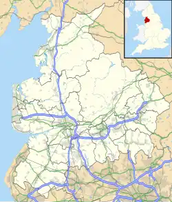 Blackburn is located in Lancashire