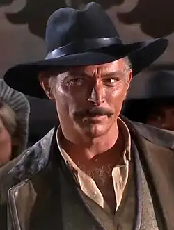A photograph of Lee Van Cleef