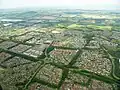 The town of Livingston seen from the air