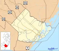Atlantic City is located in Atlantic County, New Jersey