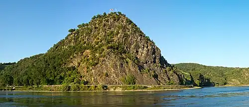 Lorelei viewed from the river