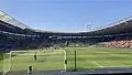 A view of the North Stand from the South Stand before the match against Norwich City on 13 August 2022.