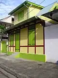 Restored Creole house.