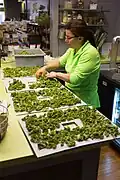 Making kale chips