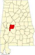 State map highlighting Perry County