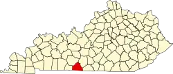 State map highlighting Allen County