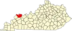 State map highlighting Henderson County