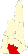 State map highlighting Hillsborough County