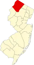 A county in the northwest corner of the state. It is larger than most surrounding counties.