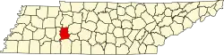 State map highlighting Perry County