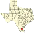 State map highlighting Brooks County