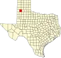 State map highlighting Castro County