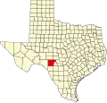 State map highlighting Edwards County