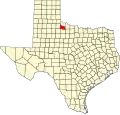State map highlighting Foard County