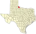State map highlighting Hardeman County