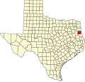 State map highlighting Panola County