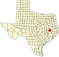 State map highlighting Walker County