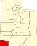 State map highlighting Washington County