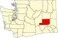 State map highlighting Adams County