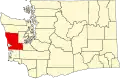 State map highlighting Grays Harbor County