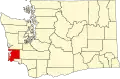 State map highlighting Pacific County
