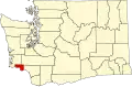 State map highlighting Wahkiakum County