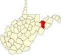 State map highlighting Grant County