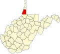 State map highlighting Marshall County
