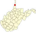 State map highlighting Ohio County