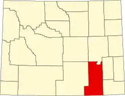 State map highlighting Albany County