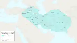 The Parthian Empire in 94 BC, during the reign of Mithridates II (r. 124–91 BC)