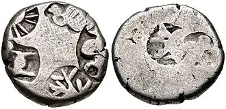Mauryan Empire, Emperor Salisuka or later. Circa 207-194 BCE.[135]