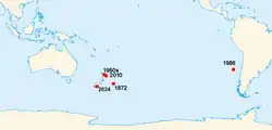 Spade-toothed whale range