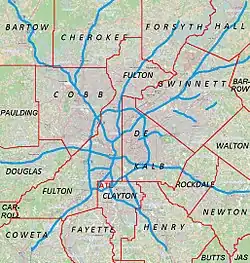Mercedes-Benz Stadium is located in Metro Atlanta