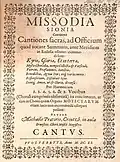 1611 book, with arabesque ornament border