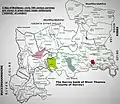 Map of the other main enclaves and exclaves in Middlesex.