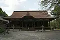 Shakado hall (釈迦堂) of Mii-dera temple was originally Seiryoden (清涼殿) hall built in the mid-Muromachi period, it was relocated after Toyotomi Hideyoshi destroyed the Mii-dera.