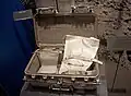 Sample collection case, containing collection bags for use on the surface, at the National Museum of Natural History