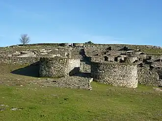 Monumental gate of the oppidum of San Cibrao de Lás (Galicia)